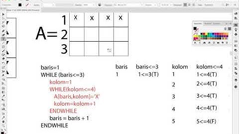 Pengisian  dan Pemanggilan Array 2 Dimensi dengan Perulangan While/For (Part 2)