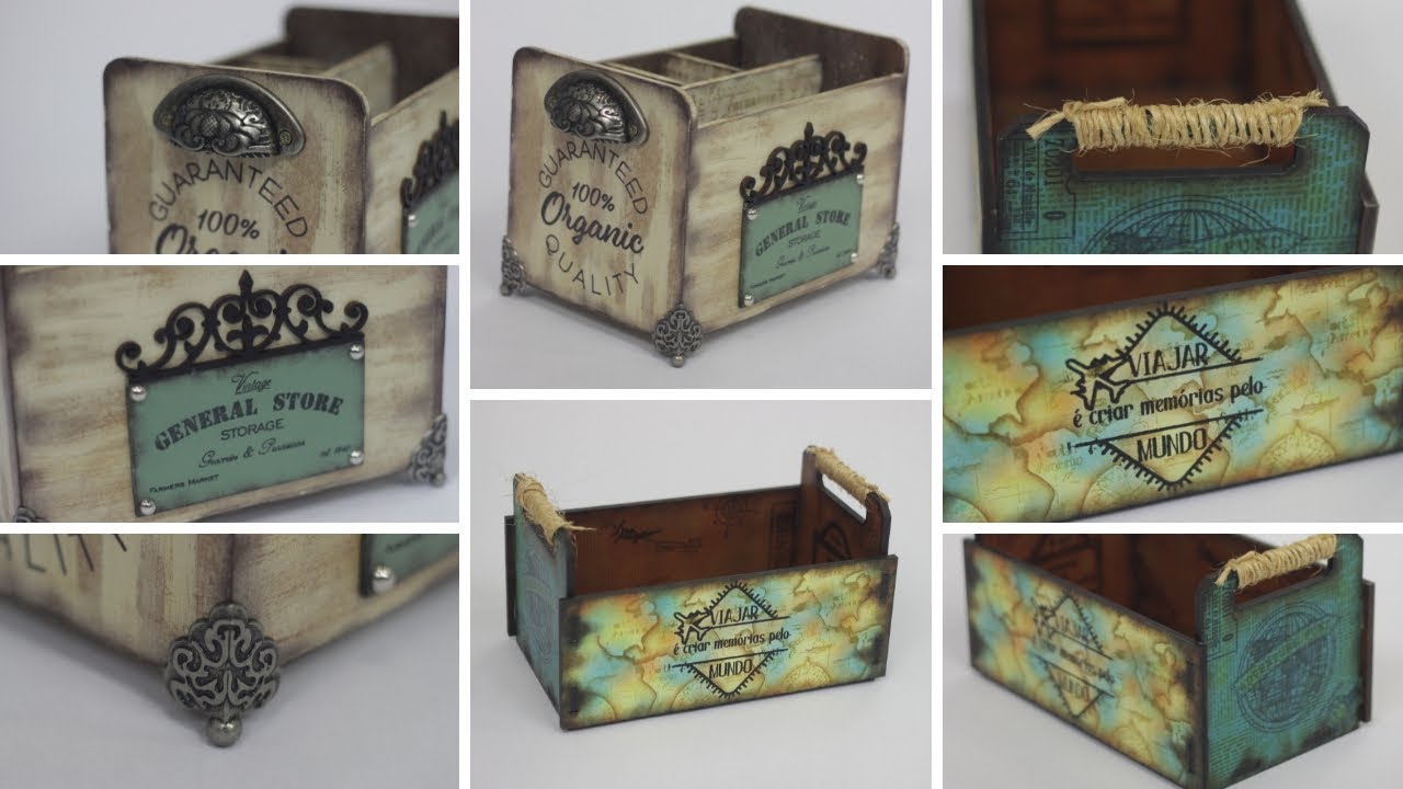 Dose dupla : Porta talheres e Caixote Viagem by Vera Godinho