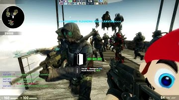 CSGO Zombie Escape Mod Gameplay on Flying World map Server GUC