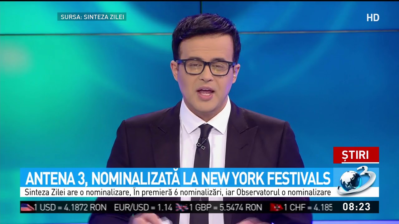 Antena 3 Nominalizată La New York Festivals Youtube