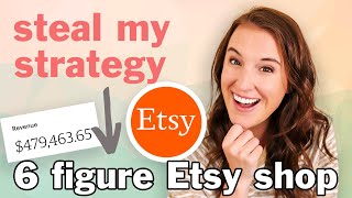THIS is how I built a 6 figure Etsy shop  (How to make money on Etsy 2024)