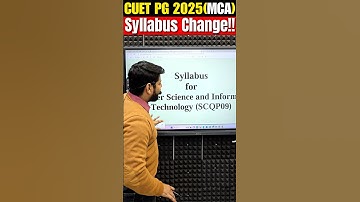 CUET PG 2025 Big Update MCA Syllabus Changed!!😱 #shorts #cuetexam #cuetpg #mcaadmission  #mca