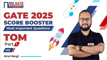 GATE 2025 Score Booster-TOM-1 | 3 Hrs Marathon | Atul Negi
