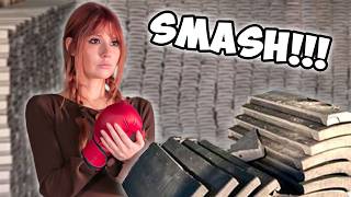 Attempting The Japanese Brick Breaking Kuwara Smash Challenge In Japan