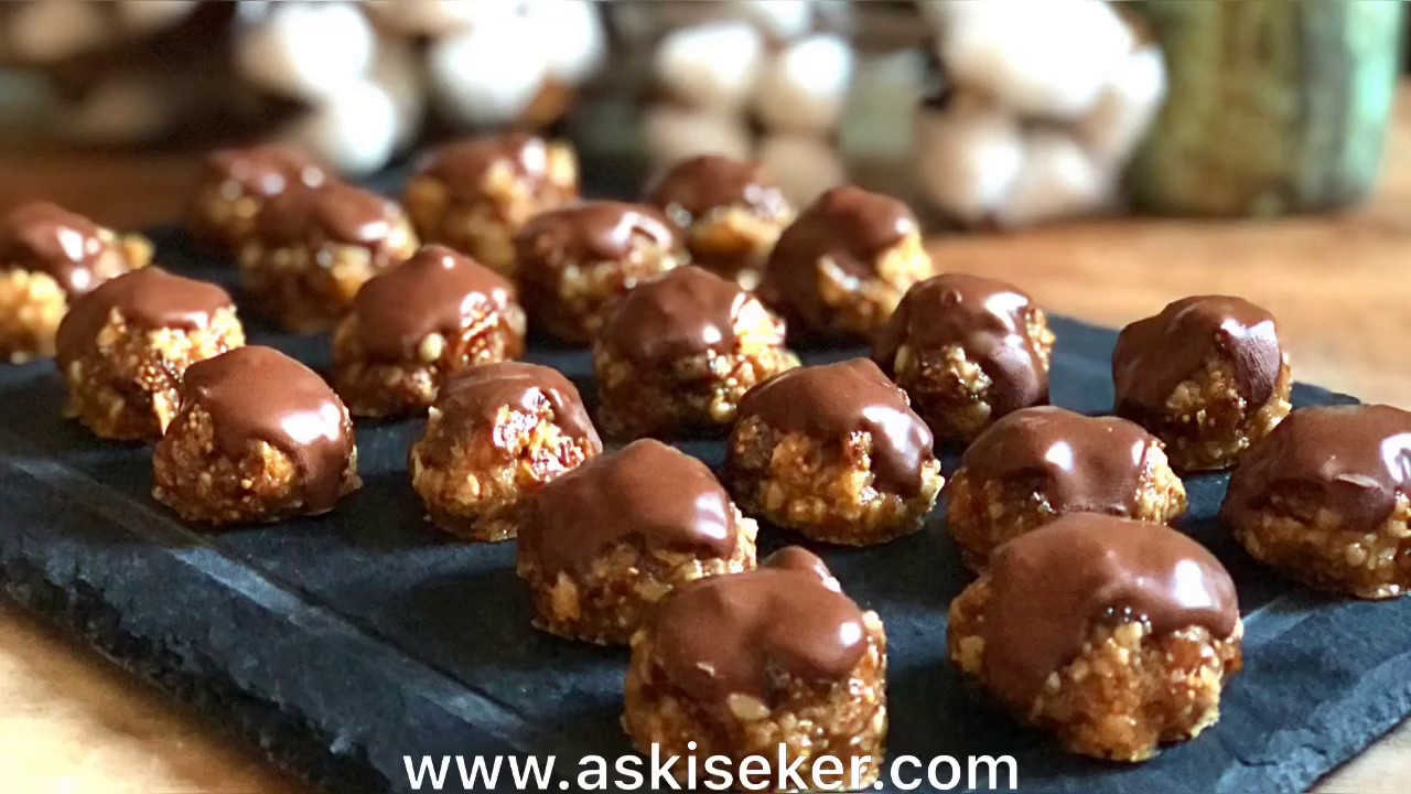 CEViZLi İNCiRLi KURABiYE Tarifi Sağlıklı Atıştırmalık Kuru İncir Tatlısı