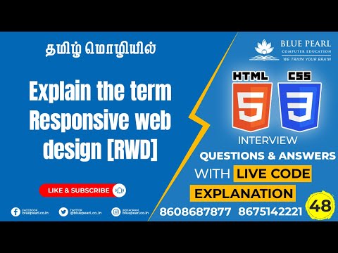 Explain the term Responsive web design What is responsive web design What do you mean by #responsive