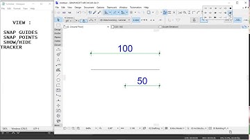 Tutorial Archicad 21 VIEW - SNAP GUIDES, SNAP POINTS & SHOW/HIDE TRACKER