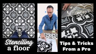 How To Stencil A Floor! Tips And Tricks From A Professional Stenciler