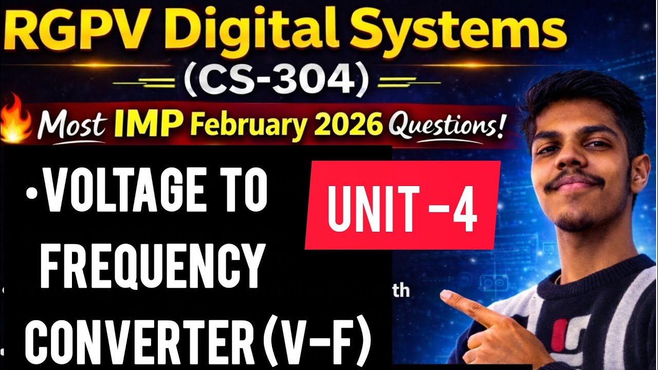 Uit Rgpv Pyq Voltage to Frequency (V-F) Converter RGPV | Circuit & Waveforms ...