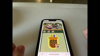 playing the bubble tea google doodle game: my last video of 2025 screenshot 4