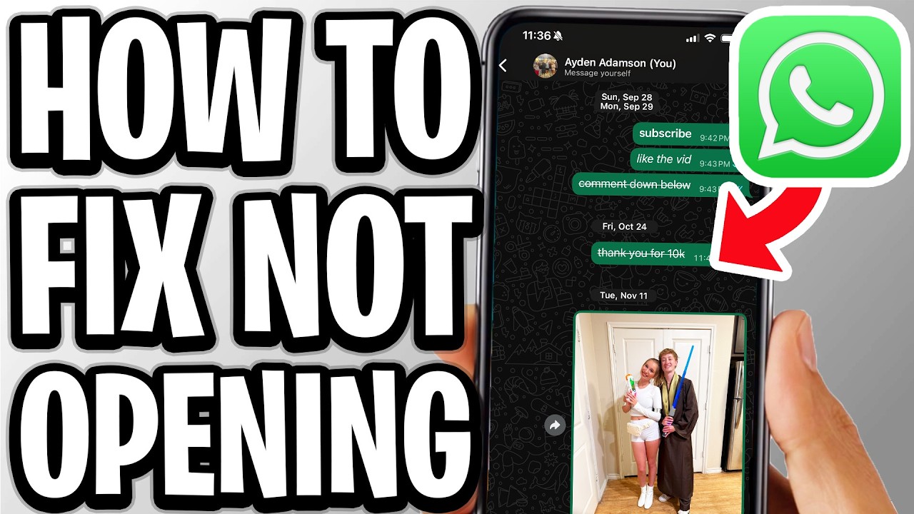 How To Fix WhatsApp Not Opening - Full Guide - YouTube