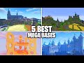 5 BEST Minecraft MEGA BASES Ever Built! (BEST Survival Mega Bases)