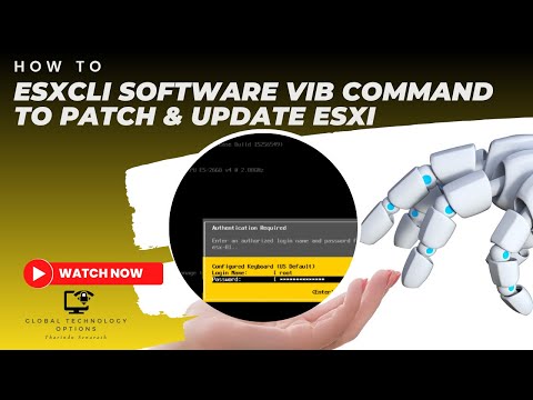 esxcli software vib command to patch & update ESXi