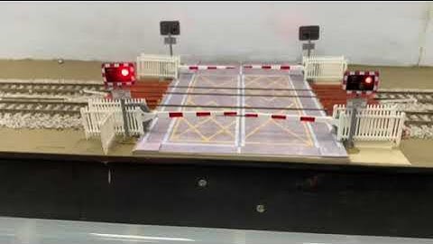 Arduino controlled UK level crossing