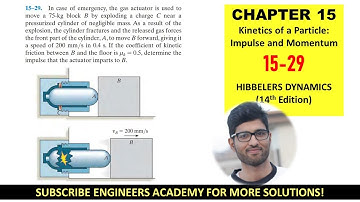 15-29 Kinetics of Particle: Impulse and Momentum (Chapter 15: Hibbeler Dynamics) Engineers Academy