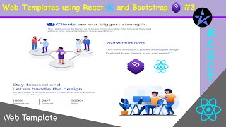 Simple Web Template using React | Bootstrap 4 | Part-3 Tutorial