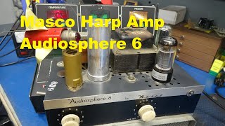 Vintage Masco Audiosphere 6 Amplifier Harp Tube Amp Theater Full Mod Details Schematic