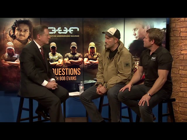 Actor Jim Caviezel and Tim Ballard of Operation Underground Railroad - 3 Questions with Bob Evans