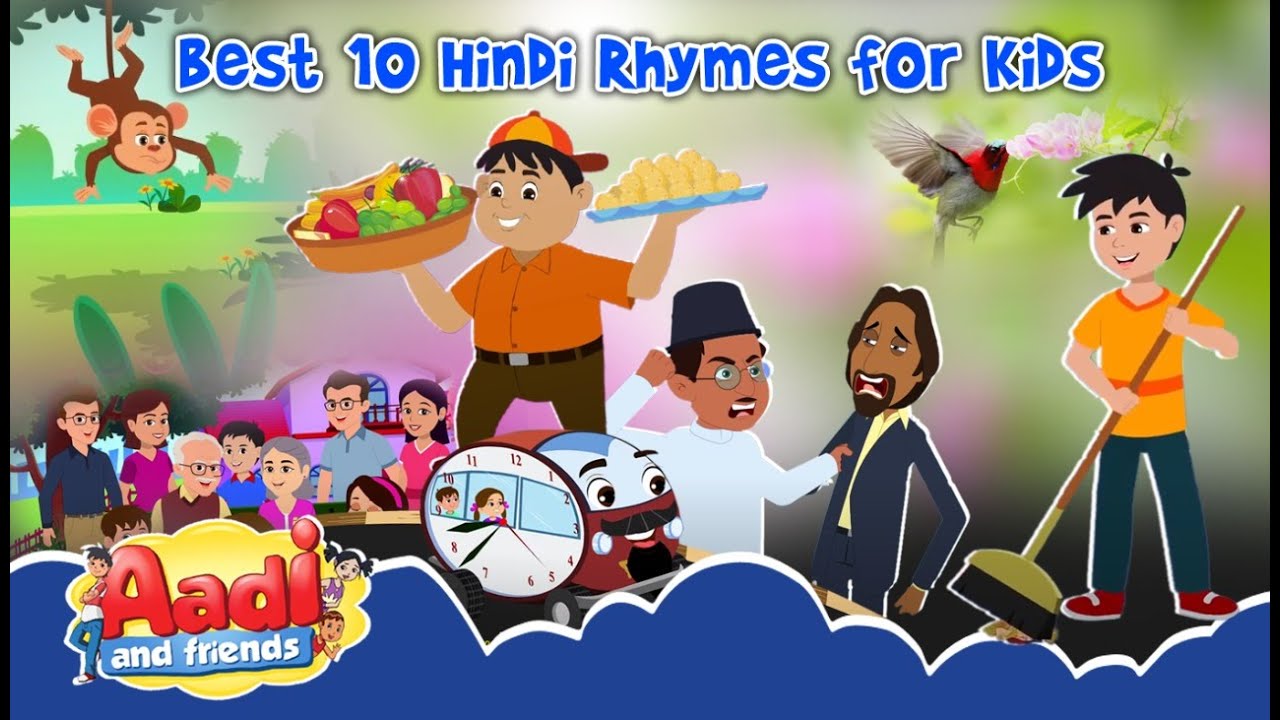 Best Hindi Rhymes for Kids | Hindi Rhymes Collection for Children ...