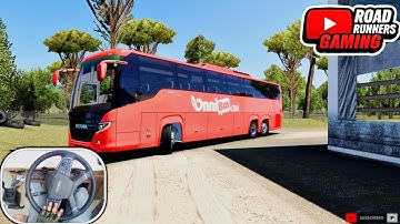 Smooth & Speedy Scania Touring Bus | ETS2 Realistic Highway Drive | Heavy Traffic | Pure Gameplay