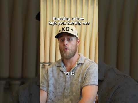Reacting to how high your bat flip was