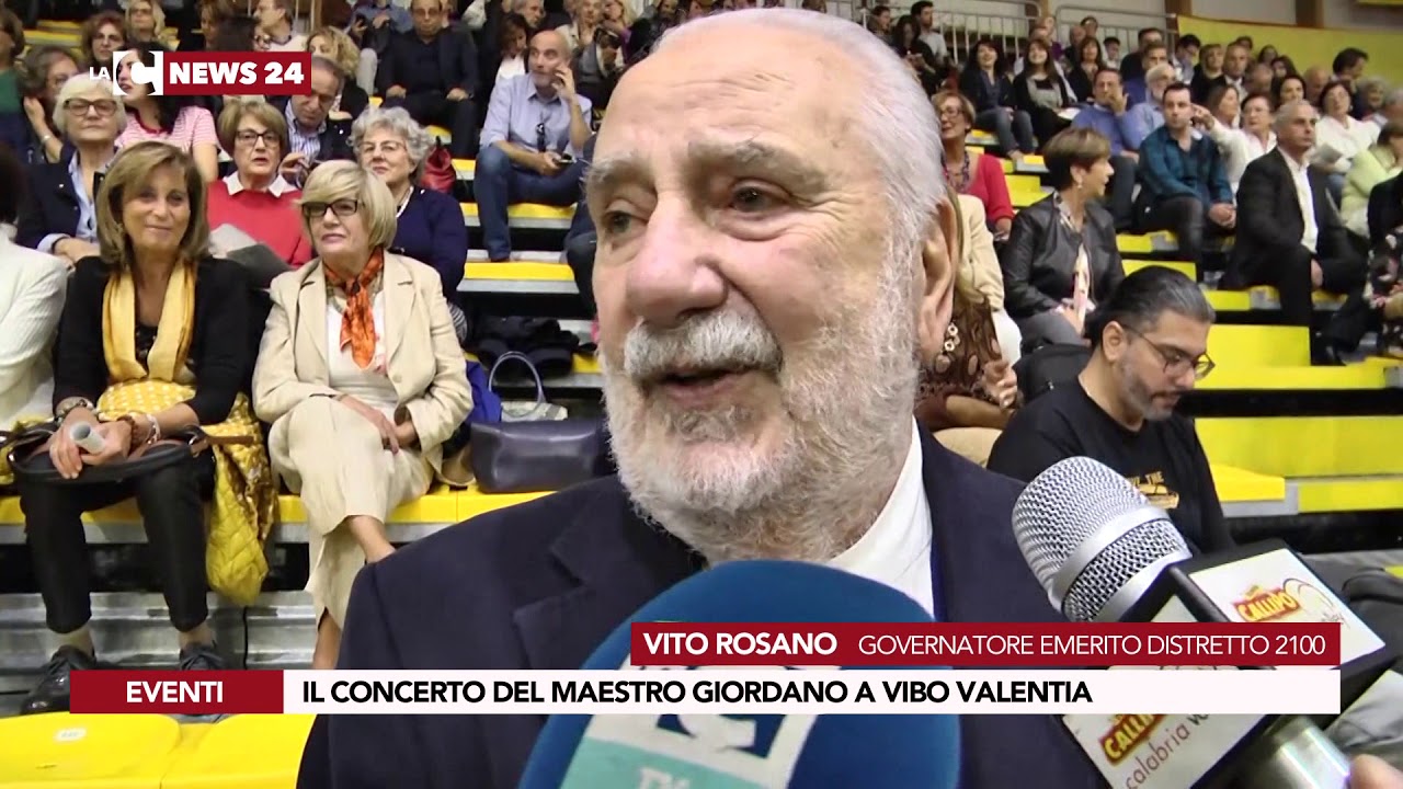 notizie del giorno IL CONCERTO DEL MAESTRO GIORDANO A VIBO VALENTIA