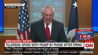 Full Rex Tillerson remarks after firing as secretary of state