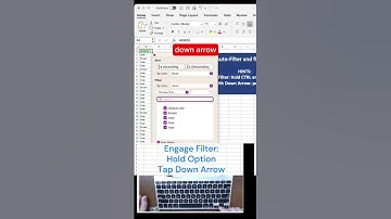 Auto filter keyboard shortcuts. Excel for Mac. #excel #exceltips #dataanalytics #exceltricks