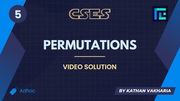 #5 Permutations Video Solution | CSES Problemset | Introductory Problems