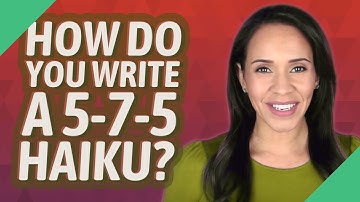 How do you write a 5-7-5 haiku?