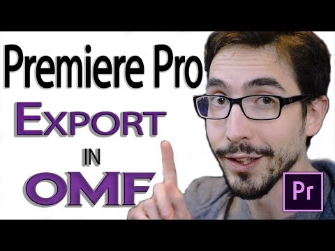 How To Easily EXPORT in .OMF From Adobe PREMIERE PRO for Audio Mixing!