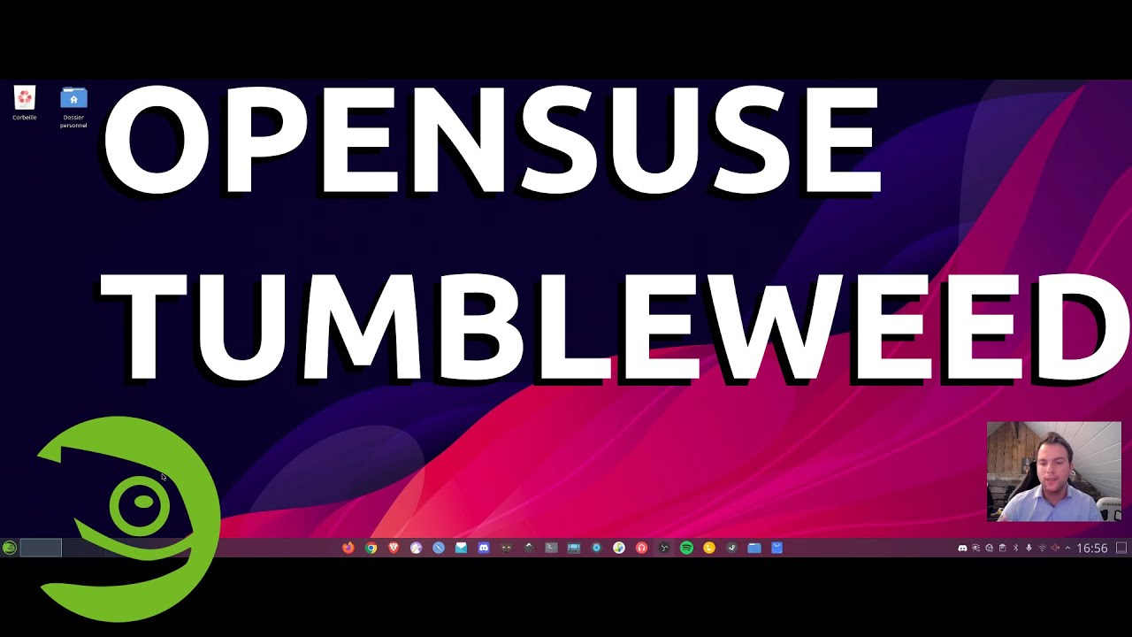 Aperçu : Opensuse Tumbleweed - YouTube