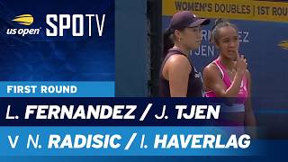 L. Fernandez/J. Tjen vs N. Radisic/I. Haverlag | Highlights | Women's Singles | R1 | US Open 2026 screenshot 4