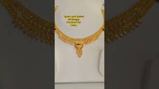 1gram gold plated beautiful necklace set collection #bridalnecklaceset #weddingnecklace #1gramgold