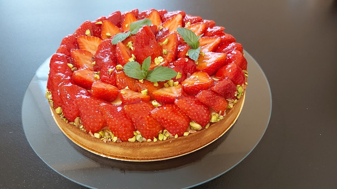 Recette de la tarte aux fraises