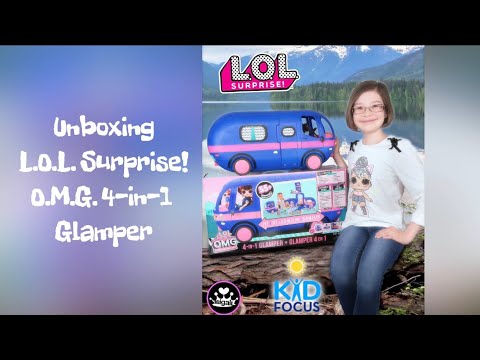 L.O.L. Surprise! 4-In-1 Glamper Fashion Camper - With 55+ Surprises, 10+  Hangout Areas And More - Electric Blue