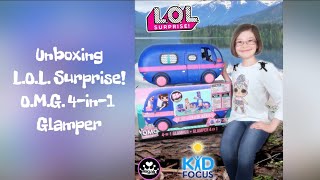 *Unboxing L.O.L. Surprise! O.M.G. 4-in-1 Glamper Fashion Camper w\/ 55+ Surprises - Electric Blue*