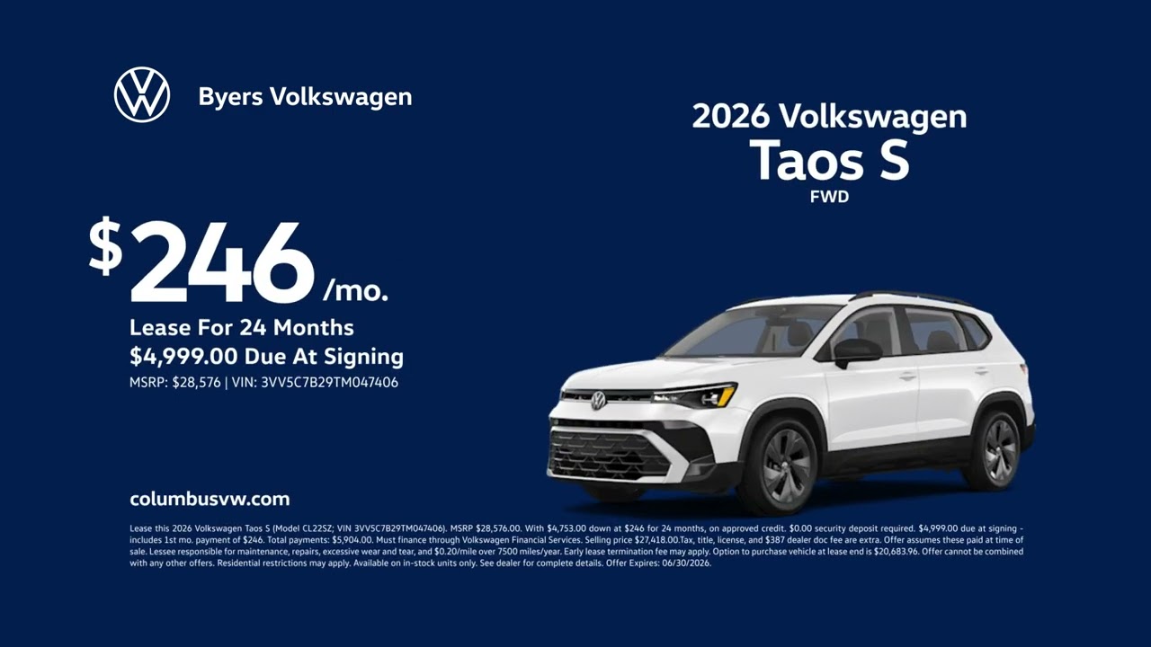 In-Market Volkswagen 06/27/2026 7591182 - YouTube