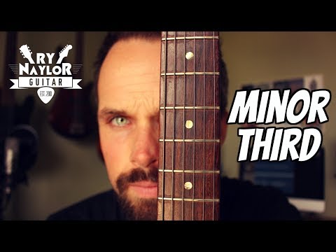 The minor third interval on guitar - guitar fretboard theory