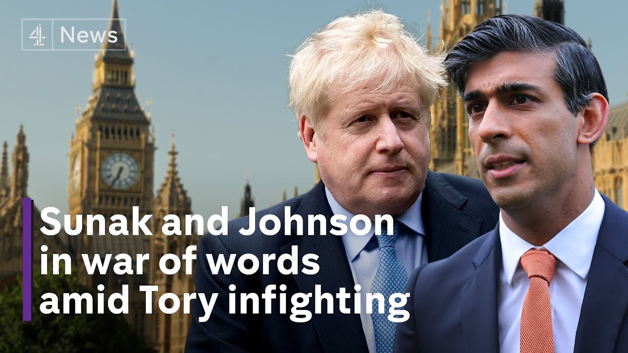 Boris Johnson accuses Rishi Suna of talking ‘rubbish’ about the honors list