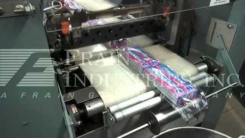 Shanklin Model HS-1 automatic, horizontal, flow thru shrink wrapper