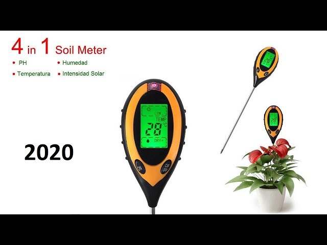2021 Medidor Suelo Tierra 4 en 1 Ph, Humedad, Inten. Solar Y Temp PH Meter  Soil 