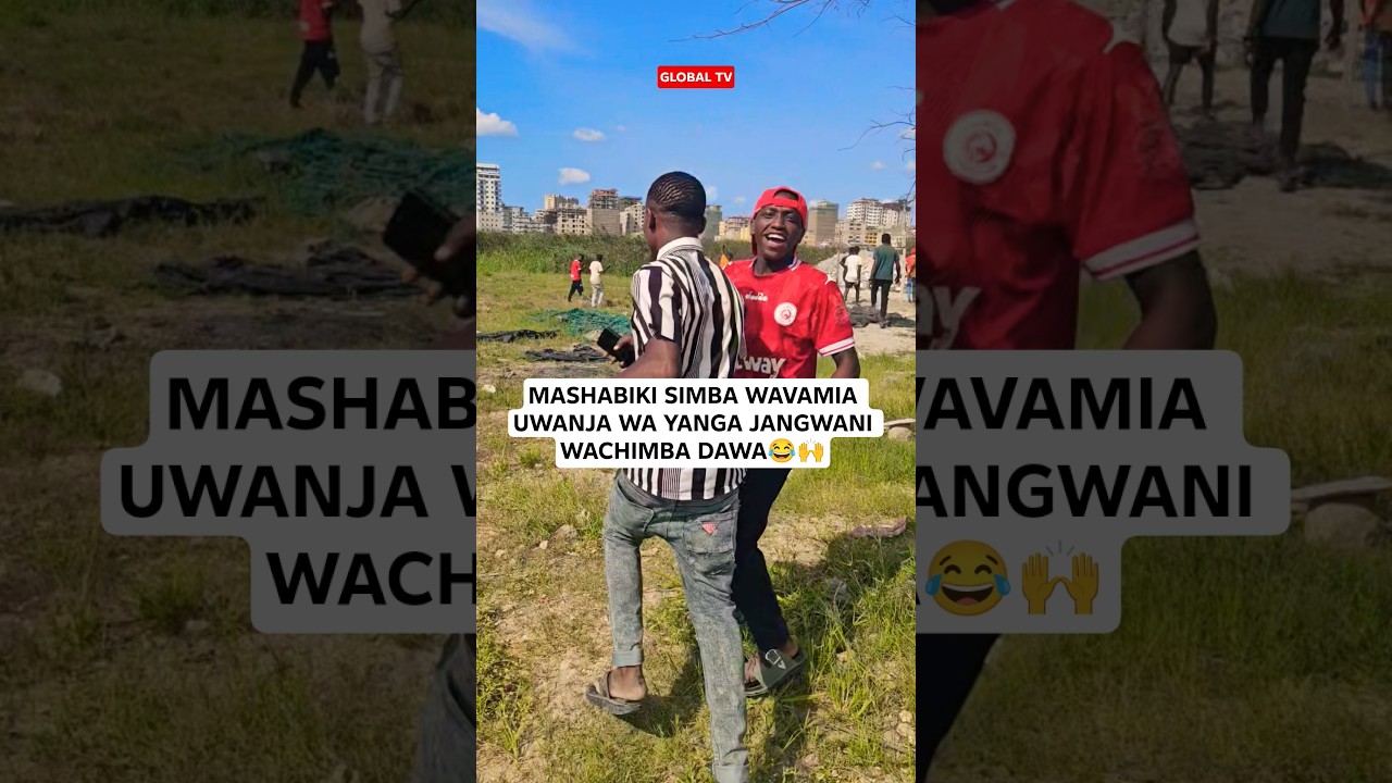 MASHABIKI SIMBA WAVAMIA UWANJA WA YANGA JANGWANI WACHIMBA DAWA😂🙌 #shorts #yangasc #simbasc