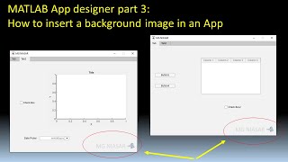 Matlab app designer part 3: How to insert a background image in an App