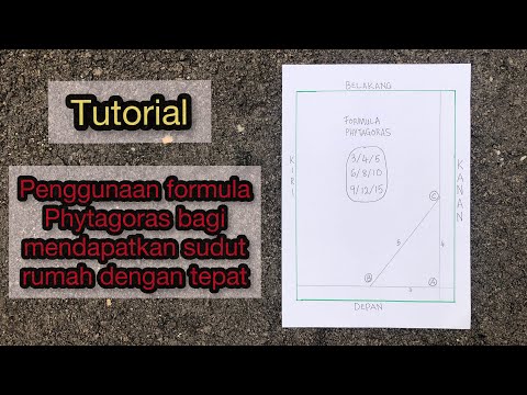 Cara-cara mendapatkan sudut yang tepat untuk binaan rumah | Versi lukisan