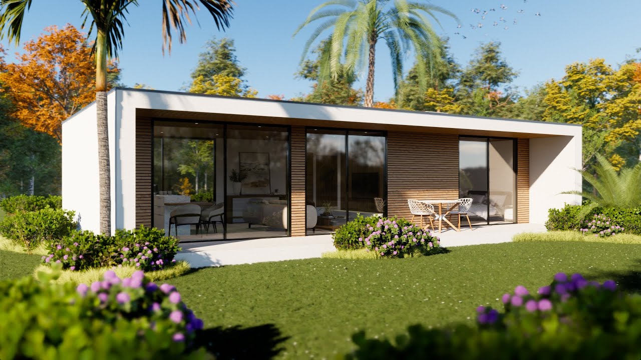 Mini CASA de 54 m² al estilo MINIMALISTA