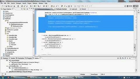 Android Programming Creating Xml Rss Reader and ASyncTask example