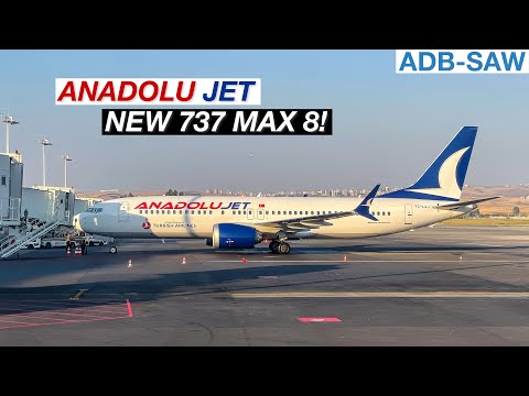 4K TRIP REPORT | AnadoluJet BRAND-NEW Boeing 737 MAX 8 Economy (Ex Business Seat) | Izmir - Istanbul