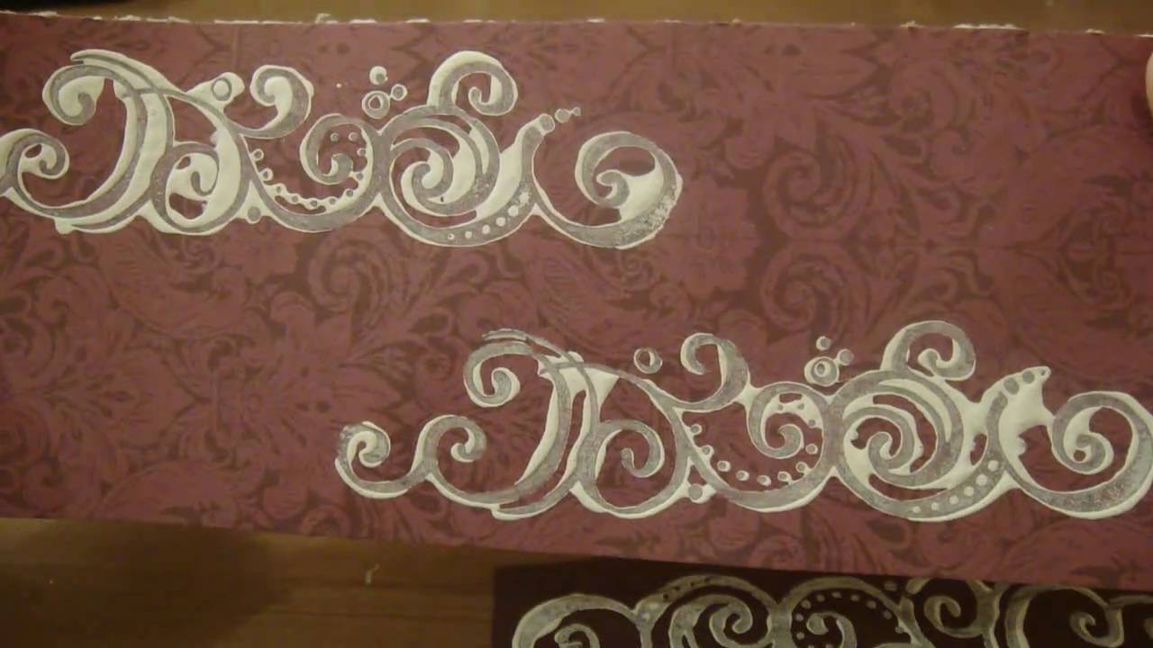 stamping with Acrylic paint YouTube