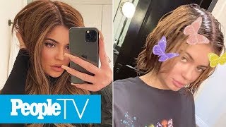 Kylie Jenner Shows Off Her Real (Short!) Hair Length As She Gets Her Roots Touched Up | PeopleTV